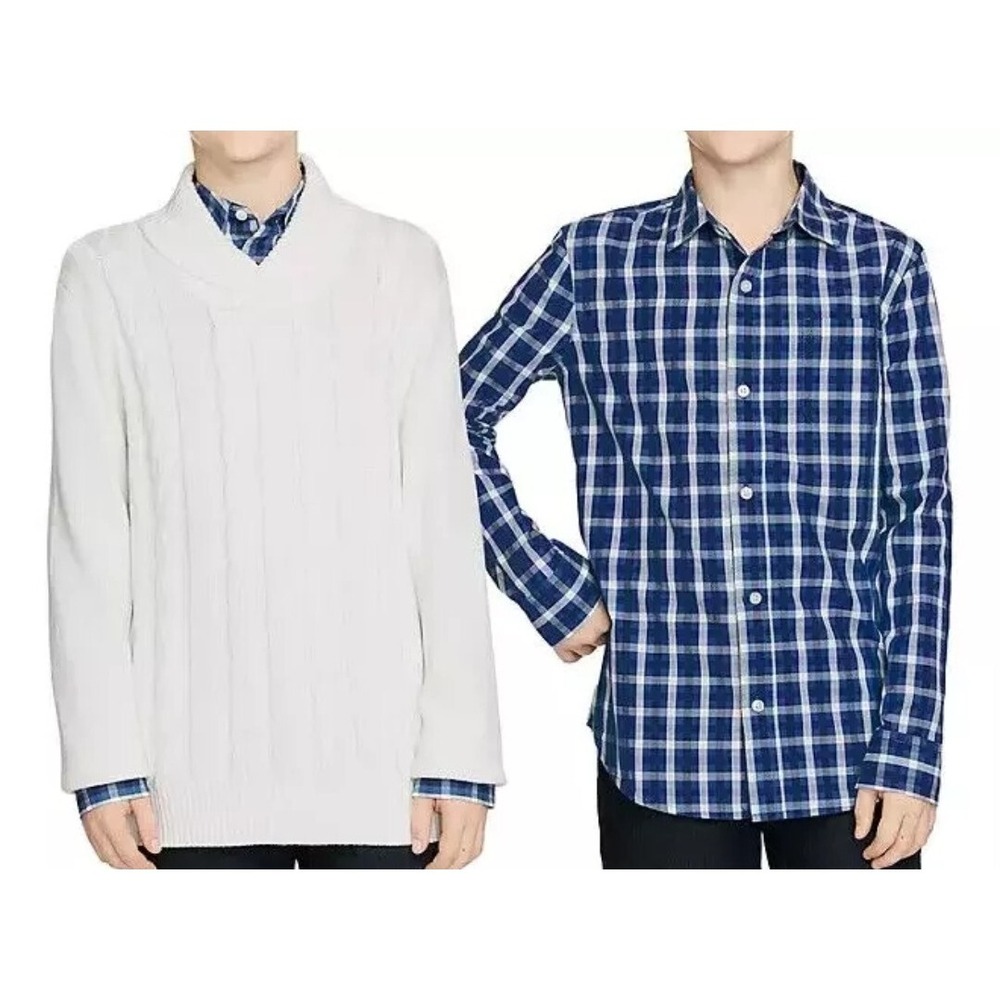 Gap Boys Sweater Shirt Set Size XS 4/5 Off‎ White/Blue